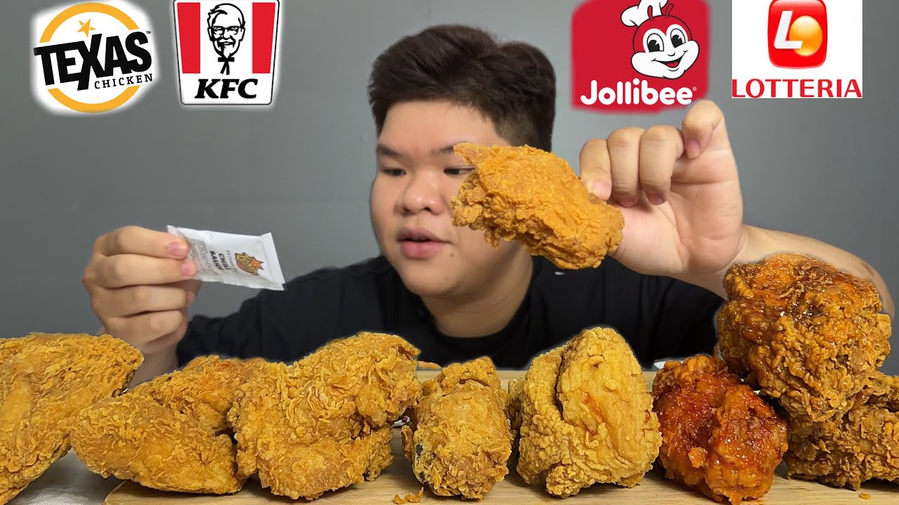 Gà Rán Texas KFC Jollibee Lotteria Ăn Một Lần Bốn Loại Xem Như Thế Nào | Dương Doubar