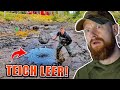 Mattin LEERT den KOMPLETTEN TEICH! - Fluchthütte in Schweden: Teil 7 | Fritz Meinecke reagiert