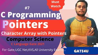 Character Array of Pointers | Pointers in C Programming | Gate Computer Science | Gate4U
