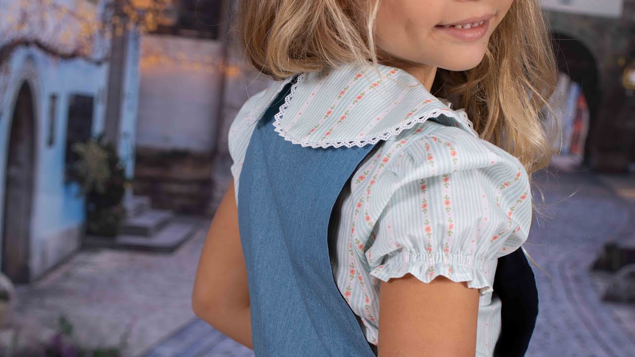 Blusa de cuello plano. REVISTA PATRONES INFANTILES nº 22