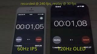 60Hz IPS versus 120Hz OLED