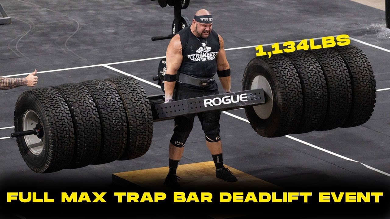 2025 STRONGEST MAN ON EARTH FULL MAX TRAP BAR DEADLIFT EVENT