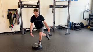 Deficit Curtsy Lunge for Improving Hip Rotation Strength
