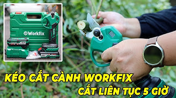 [REVIEW CHI TIẾT] Kéo Cắt Cành Dùng Pin WorkFix CP30BL - Mở Lưỡi 4cm - Chuyên Dụng Tỉa Cành Làm Vườn