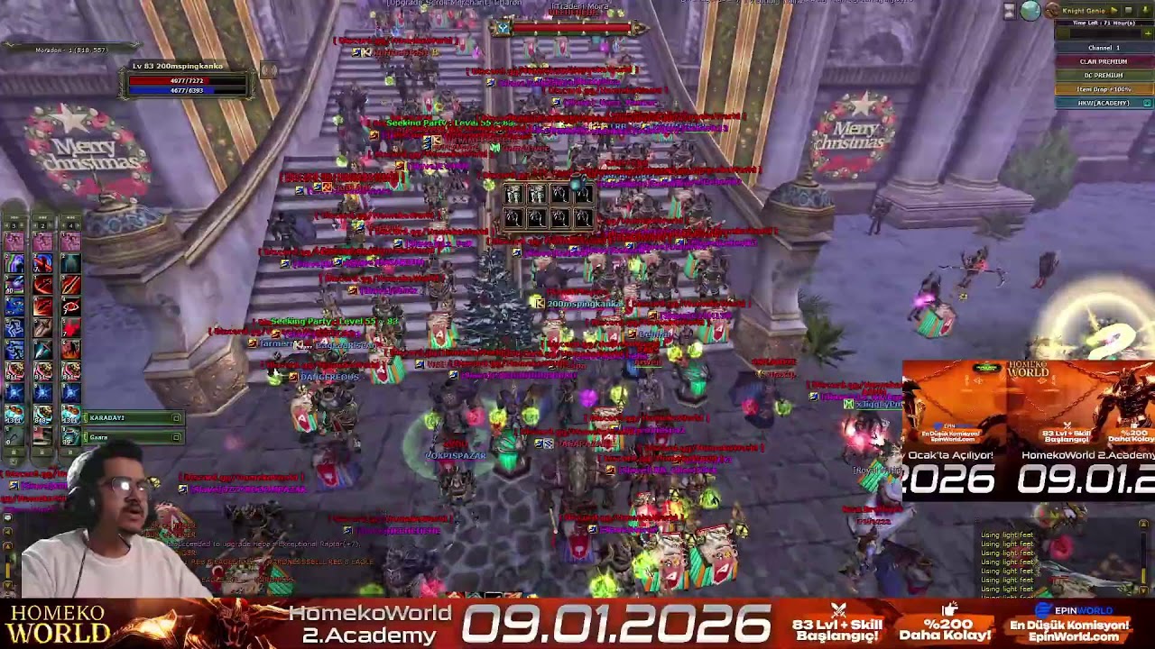 HOMEKOWORLD LIVE STREAM | MOB CR /PK - FARM |VENOM ACADEMY SERVER 200% # 