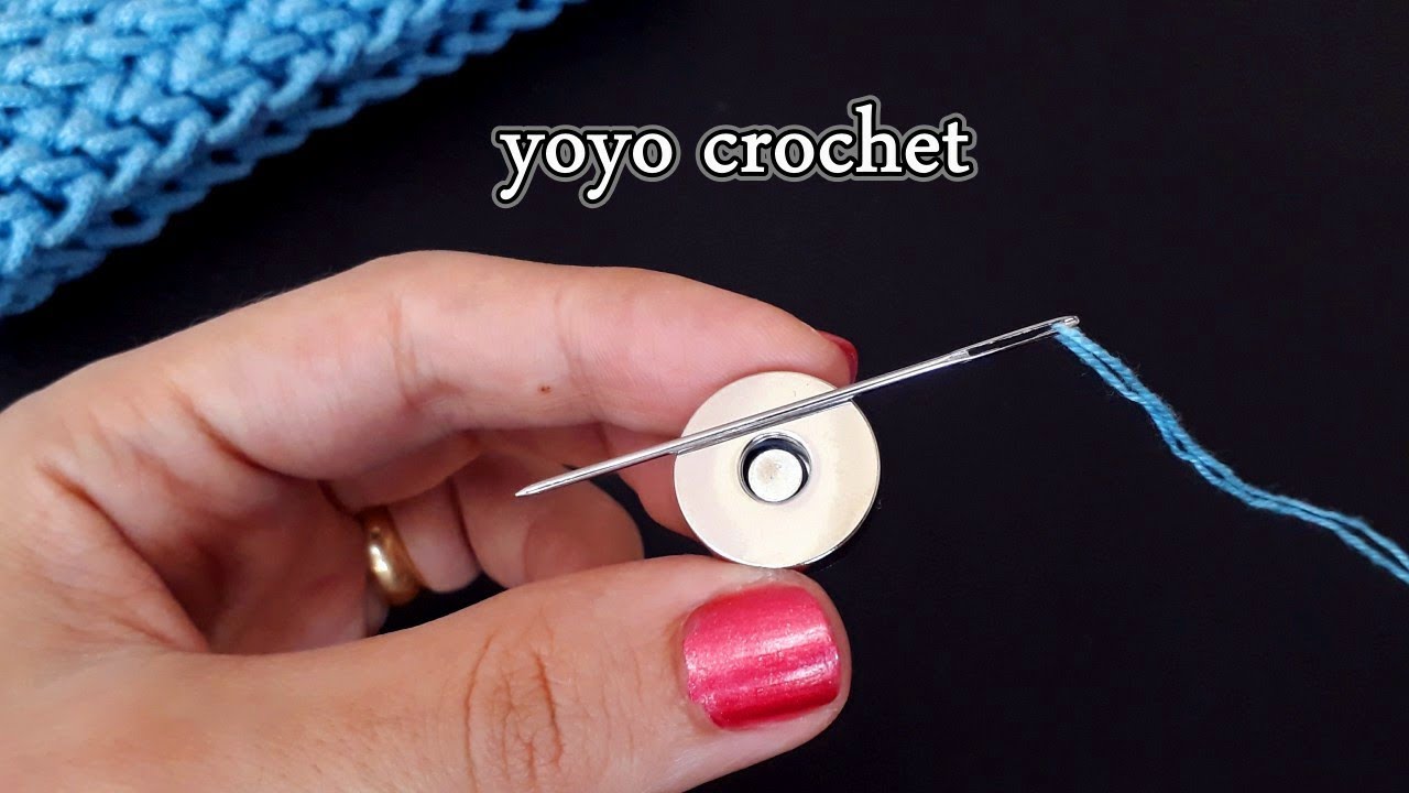 بالخيط والابرة !!! حتركبى قفل الشنطة بشكل مخفى !!! تعليم شنط كروشية _ #يويو كروشية