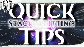 QuickTips Stack Splitting