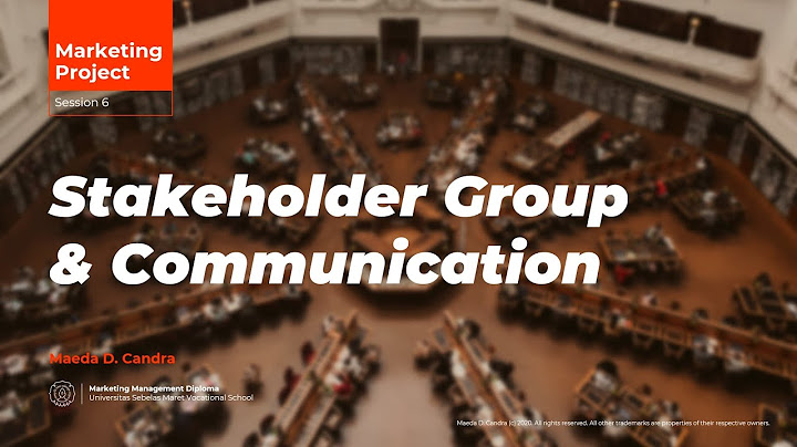 Apa tujuan analisis stakeholder dalam konteks komunikasi pemasaran
