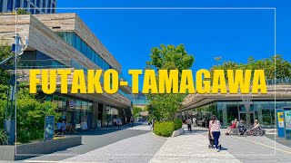 [4K] TOKYO WALK, ФУТАКО-ТАМАГАВА, апрель 2021 г. (二子玉川)