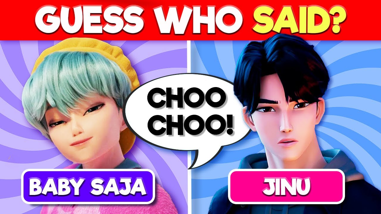 Guess Who Said It... KPOP DEMON HUNTERS edition