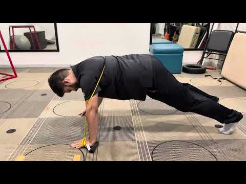 Banded scap push-ups 