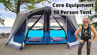 Set Up & Features - Core 10 Person Tent with Screen Room