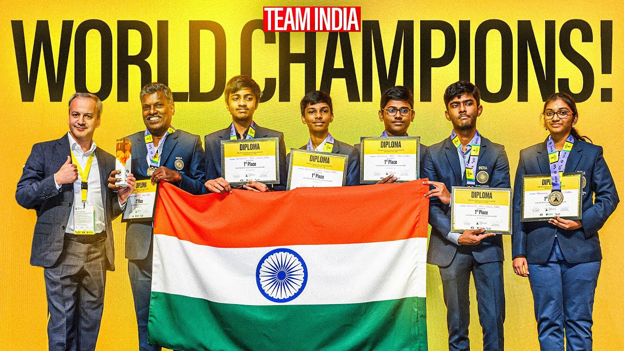 Team India becomes the World School Team Champions 2025 | Velammal MHS School