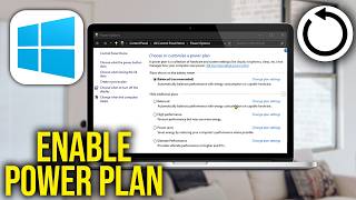 How To Enable Missing Power Plan in Windows 11, 10  - Restore High & Ultimate Performance Power