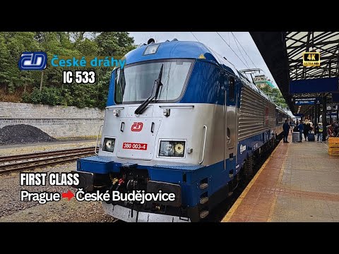 My České dráhy First Class Experience: Prague to the Capital of Budweiser [4K]