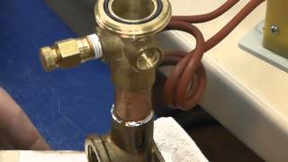 Induction Soldering Copper Pipe to Brass Couplings
