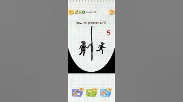 Draw 2 Save Level 132 Stickman Puzzle Short Video #draw2save