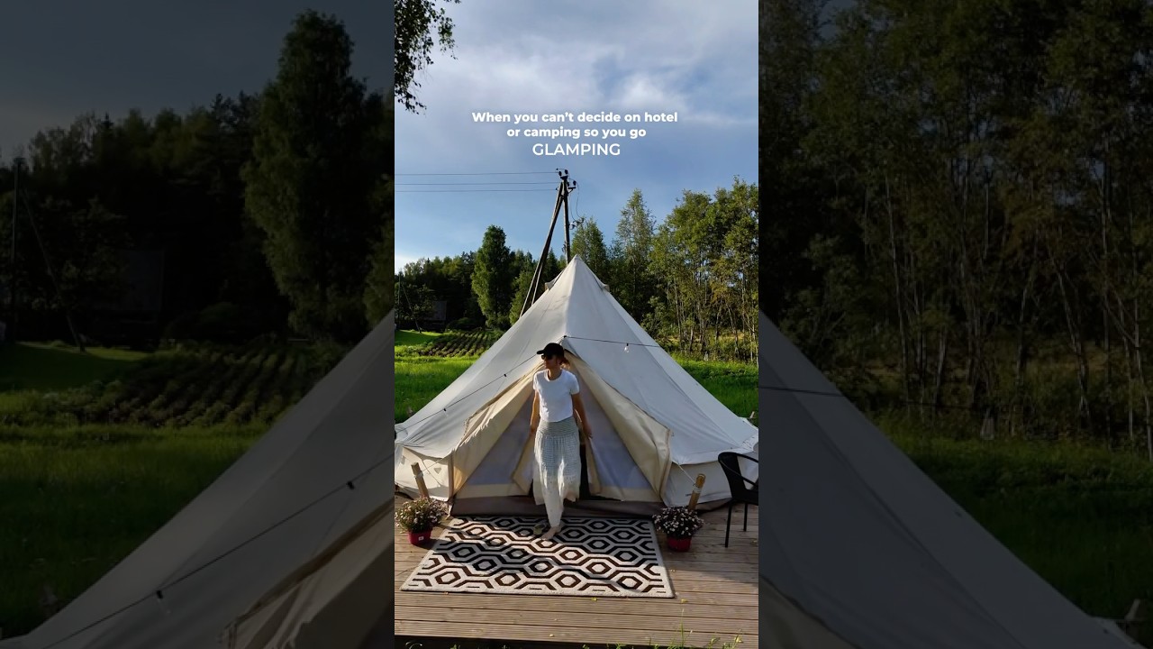 First time glamping in Estonia 🏕️ 