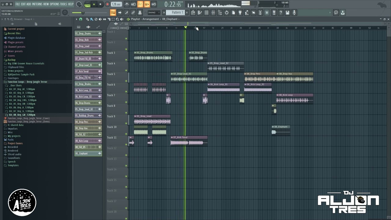 Deep Jungle Terror Sample Pack (Drums, Basslines, Leads, FX and Vocal Loops, Animal sounds) 2023