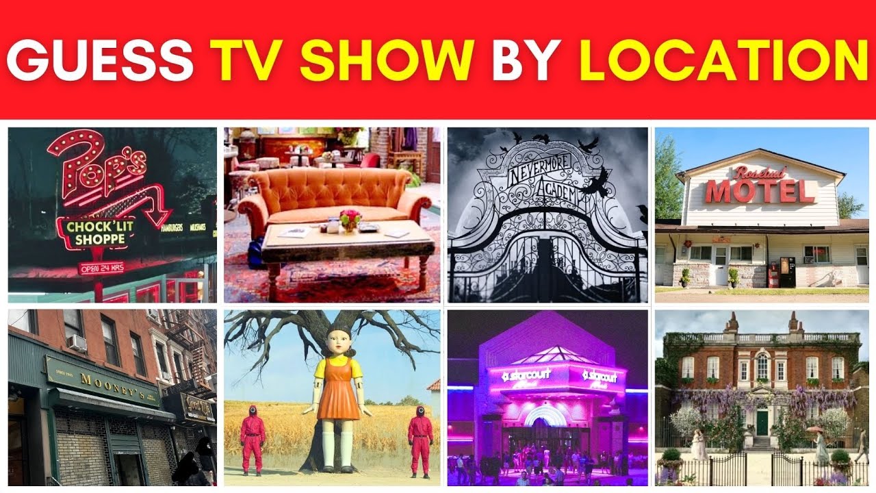 Угадайте телешоу по культовому месту! 📺🍿🎶 | 30 шоу | Викторина по телешоу