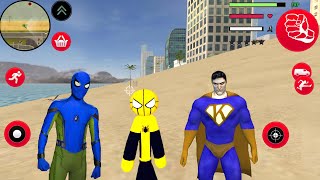 Superhero Spider Stickman - Mafia Spider-Stickman Rope Hero Gangstar City #2 - Android Gameplay screenshot 4