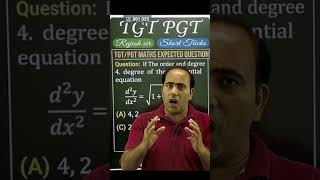 differential equation order and degree#tgtmaths