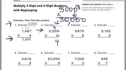 Go Math 2.11 Multiplying 3 and 4-digit Numbers
