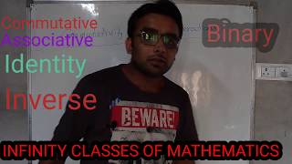 12 th class [commutativity associativity Identity and Inverse] of a binary operation lecture 2
