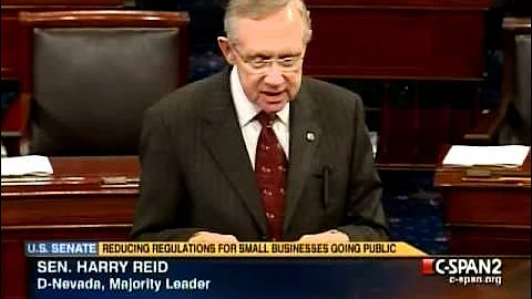 Sen. Reid Promises to Hold a Vote on Udall's Small Business Lending Bill