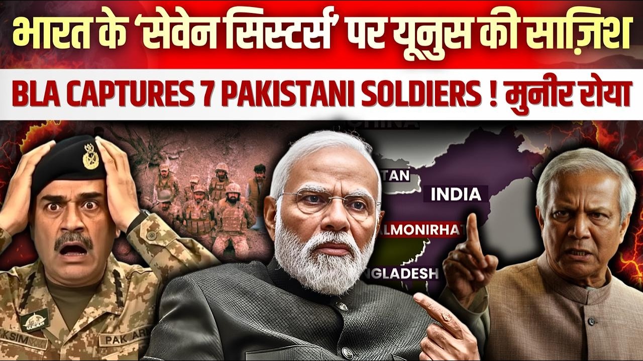 भारत के ‘सेवेन सिस्टर्स’ पर यूनुस की साज़िश ! BLA CAPTURES 7 PAKISTANI SOLDIERS ! मुनीर रोया