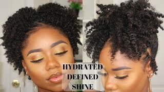 Super CUTE Hairstyle For SHORT/AWKWARD Length Natural Hair + Defined Twist Out On 4c/b Natural Hair