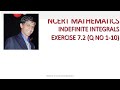 NCERT INDEFINITE INTEGRALS EX 7. 2 (Q No 1 -10)