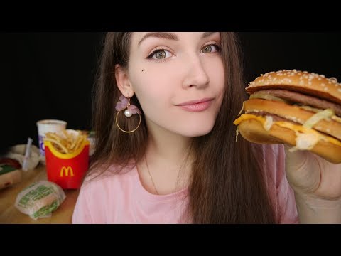 Видео: ASMR McDonalds 🍔 (EATING SOUNDS)  🍤 | АСМР 🍟 Итинг, поедание 🍗 Макдональдс 🥤