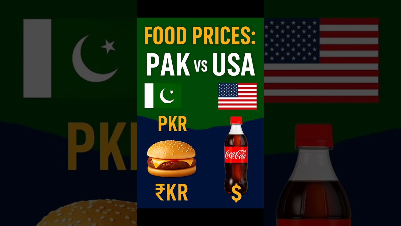 Pakistan vs USA Fast Food Prices 🍔 | Shocking Price Difference 2025 
