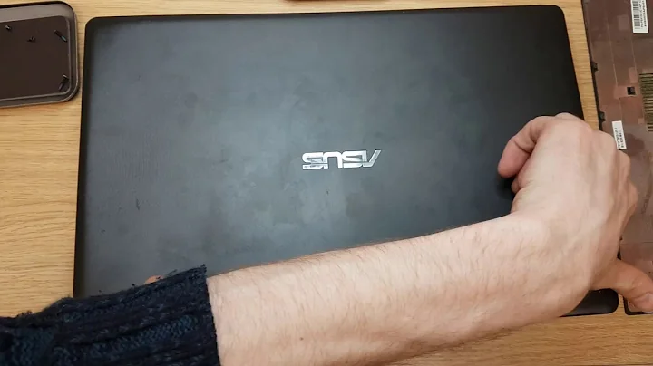 Asus R513C disassemble to fix charging problem with ac-dc port