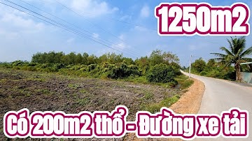 Bán 1250m2 đất có 200m2 thổ cư đường xe tải giá rẻ tại xã Bình Đức - Bến Lức Long An