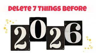 Delete These 7 Things Before 2026 | Reset Your Life #2026 #visionboard 