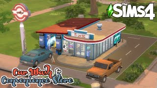 CAR WASH AND CONVENIENCE STORE | SIMS 4 SPEED BUILD! [NO CC] by Home Body 376 views 1 year ago 21 minutes
