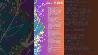 Alternative Wedding Fair onsite Vendors 2025