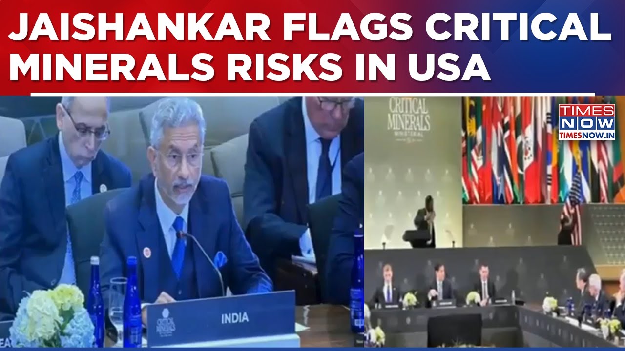 EAM Jaishankar Warns On Critical Minerals Supply Risks At Convened Ministerial Meet During US Visit