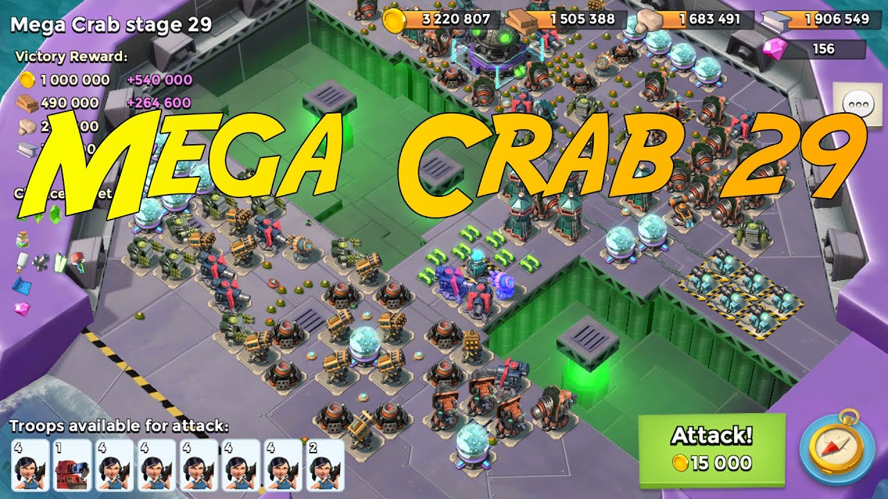 MEGA CRAB STAGE 29 | BoomBeach