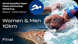 Women &amp; Men 10km | Final | Open Water Swimming World Cup 2024 | Golfo Aranci