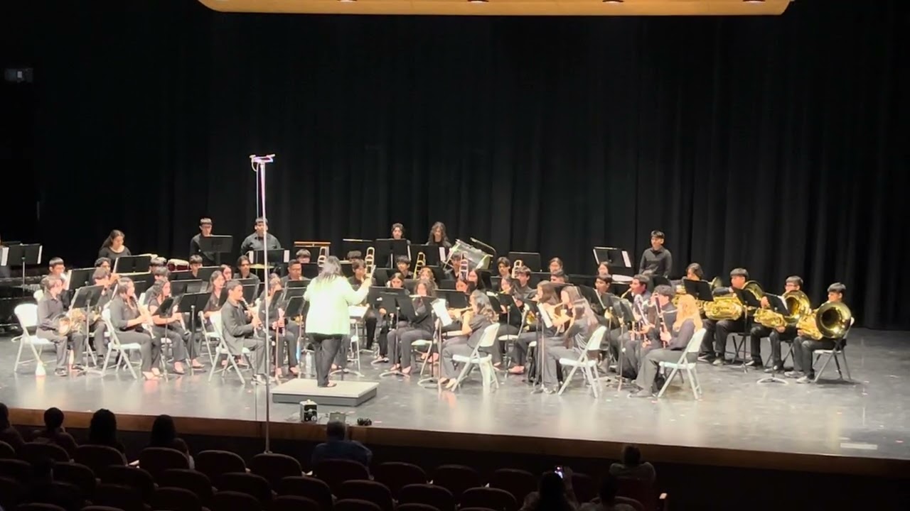 Los Fresnos HS Non-Varsity band playing “Themes from Green Bushes” on 3/2/26
