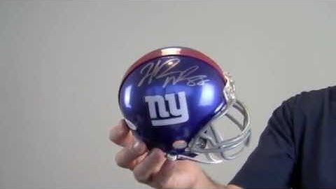 Hakeem Nicks Signed Mini Helmet - JSA