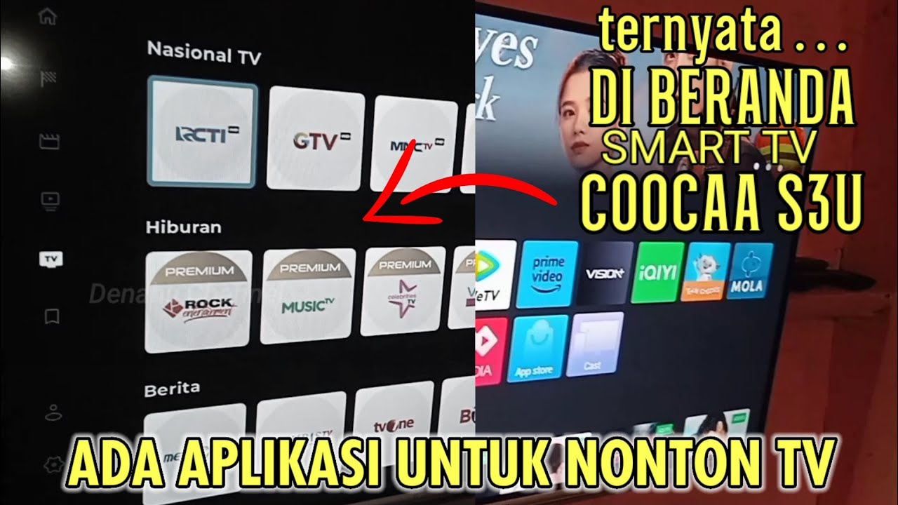 CARA NONTON TV MELALUI APLIKASI YANG ADA DI BERANDA SMART