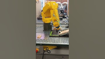 FANUC robot stacking Jenga blocks #robot