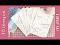 BTS Coloring card set (7 cards included)