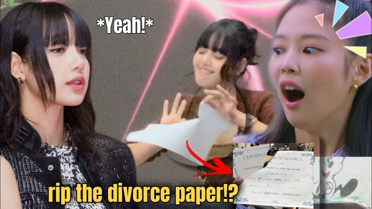 Реакция Дженни, когда Лиза порвала документ о разводе?! #Дженни #Дженлиса #Лисаджэнни