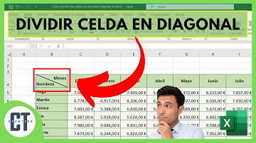 Como Dividir una Celda de Excel en Diagonal