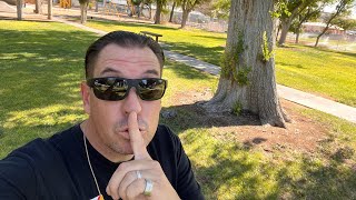 Alone in a Park. Exploring the  Charles Metcalfe City Park Kingman AZ.